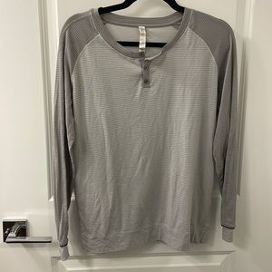 long sleeve henley style top